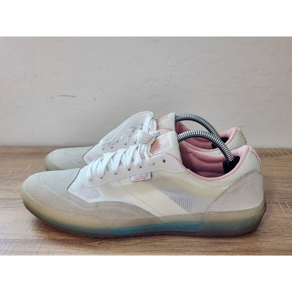 VANS Skate AVE Pro White Powder Pink Ice Bottom Shoes Men's 7 Women's 8.5 - Picture 7 of 10